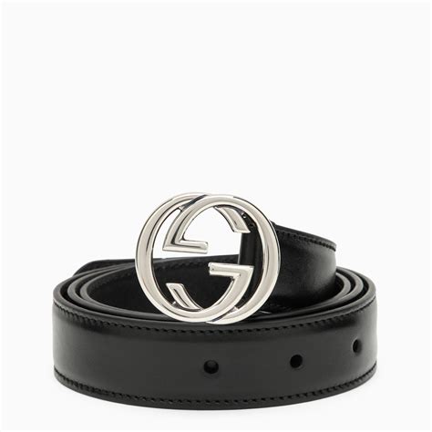 materiale fibbia gucci|Cintura con fibbia GG in pelle nera .